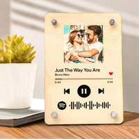 Custom Wooden Spotify Plaque Personalized Printed Music Plaque Romantic Gift for Lover