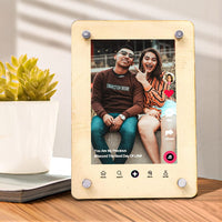 Custom Wooden TikTok Plaque Personalized Printed Romantic Gift for Lover