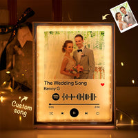 Wedding Gifts Song Plaque Custom Music Code Night Light Mirror Music Home Gifts Birthday Gifts for Her