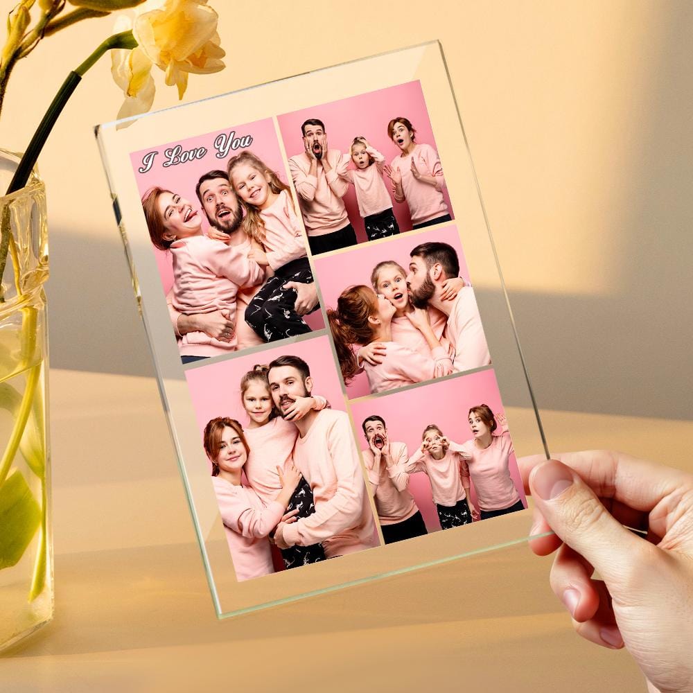 Custom Multi Photo Plaque Wedding Gifts for Her Acrylic