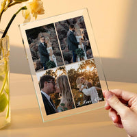 Custom Multi Photo Plaque Wedding Gifts for Her Acrylic