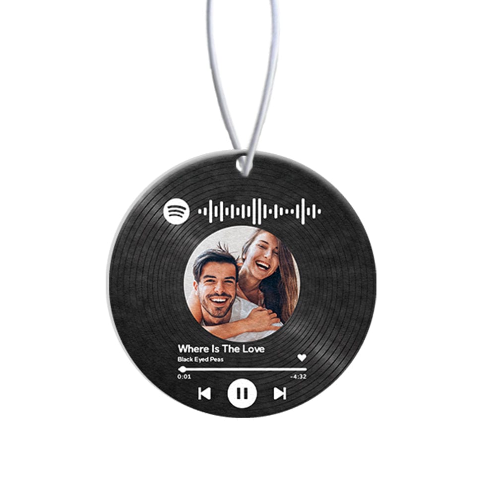 Personalized Spotify Code Car Air Freshener Rearview Mirror Ornament Anniversary Gift For Couple