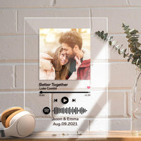 Custom Spotify Code Plaque Personalised Song Ablum Anniversary Gifts for Him Valentines Day Gifts