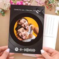 Spotify Greeting Cards Photo Postcards - Vinyl Record