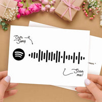 Custom Greeting Card Spotify Cards Gifts For Music Lovers