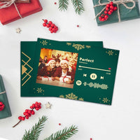 Photo Christmas Gifts Family Christmas Cards with Photo and Spotify Code