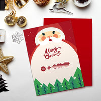 Merry Christmas Card with Spotify Code Christmas Snowman Gift for Family