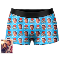 Custom Face Boxer Shorts Best Boyfriend