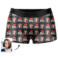 Custom Face Boxer Shorts Best Girlfriend