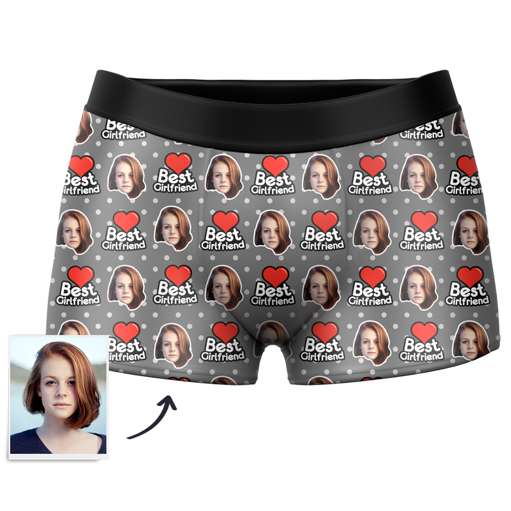 Custom Face Boxer Shorts Best Girlfriend