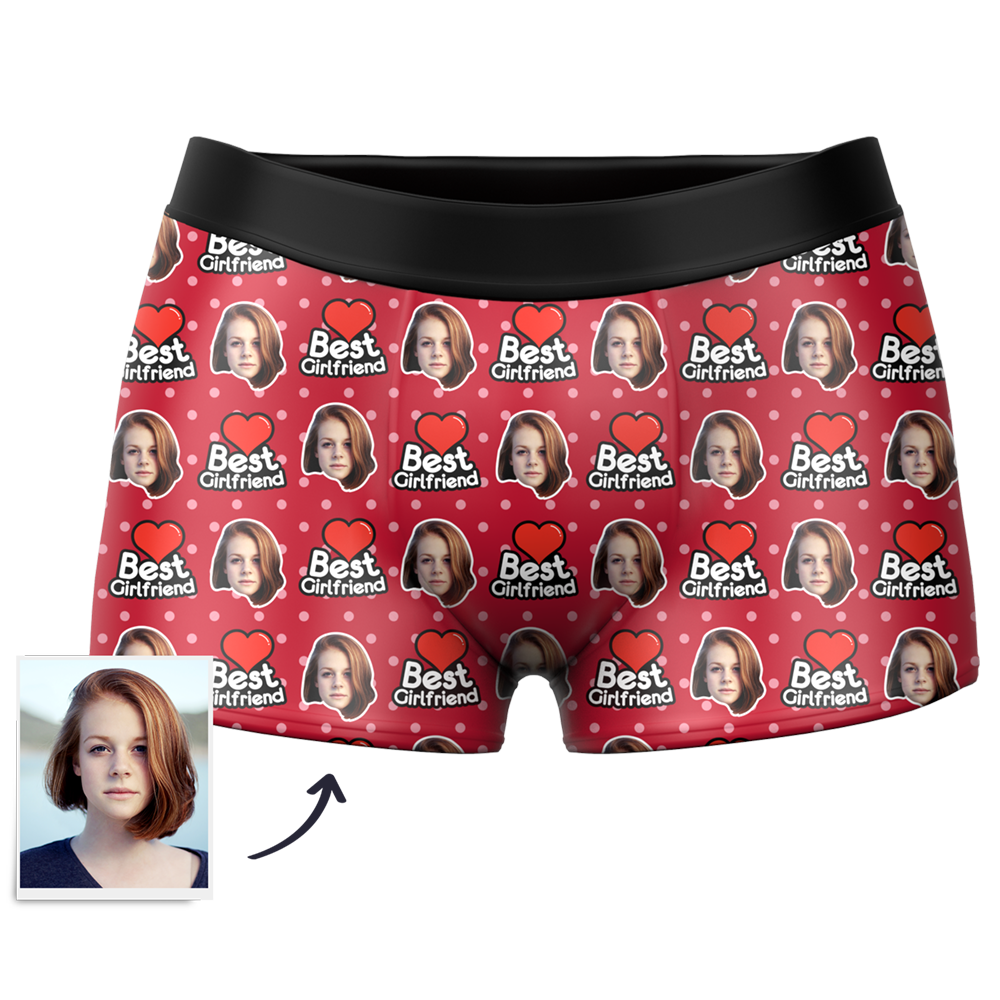 Custom Face Boxer Shorts Best Girlfriend