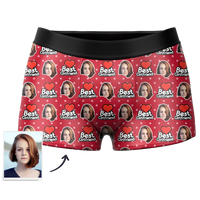 Custom Face Boxer Shorts Best Girlfriend