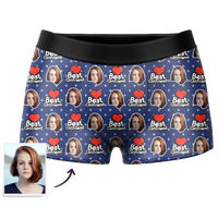 Custom Face Boxer Shorts Best Girlfriend