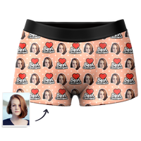 Custom Face Boxer Shorts Best Girlfriend