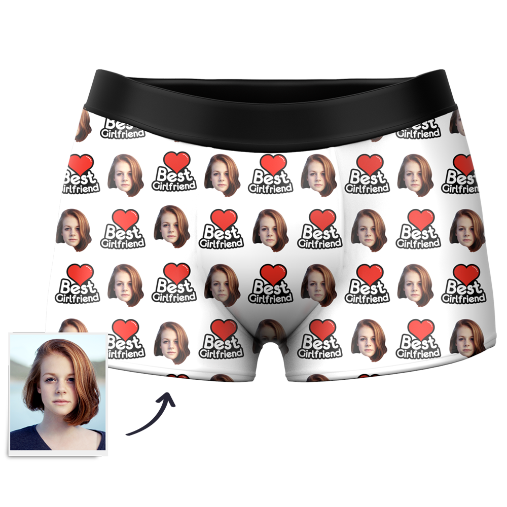 Custom Face Boxer Shorts Best Girlfriend