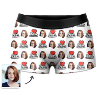 Custom Face Boxer Shorts Best Girlfriend