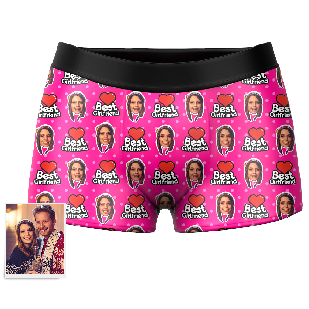 Custom Face Boxer Shorts Best Girlfriend