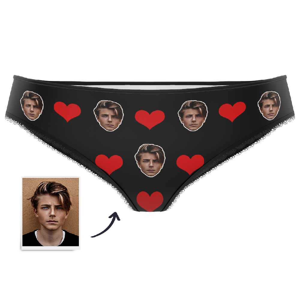 Custom Face Panties Heart