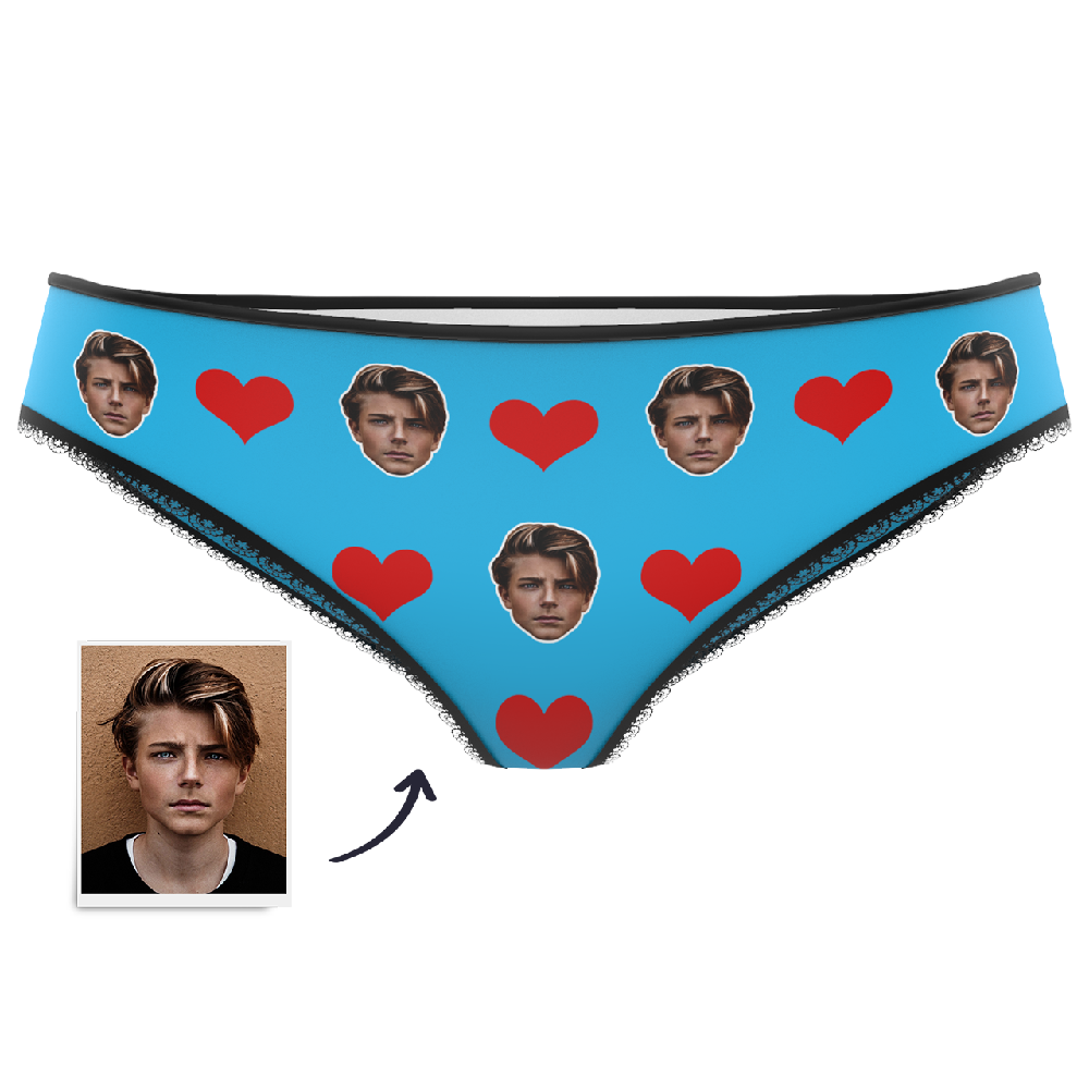 Custom Face Panties Heart