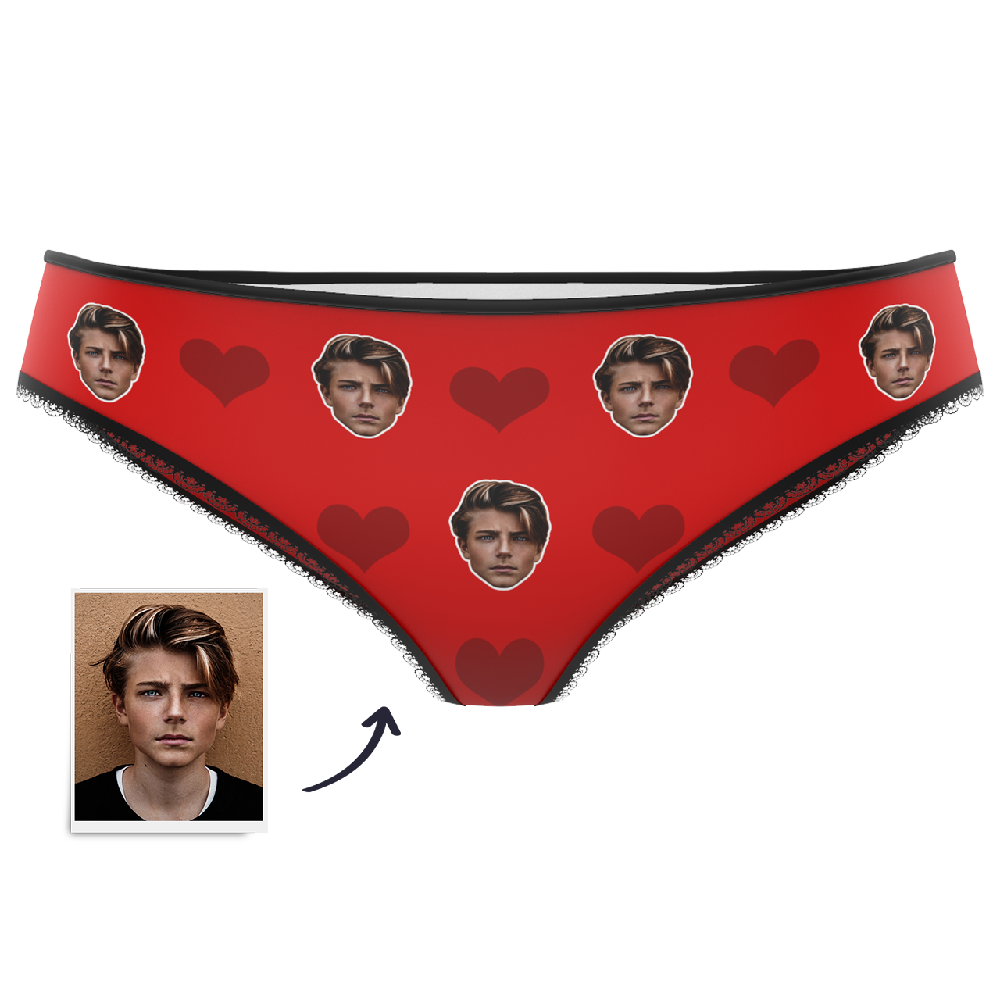 Custom Face Panties Heart