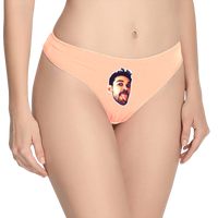 Custom Face Thong Women's Panty - Solid Color