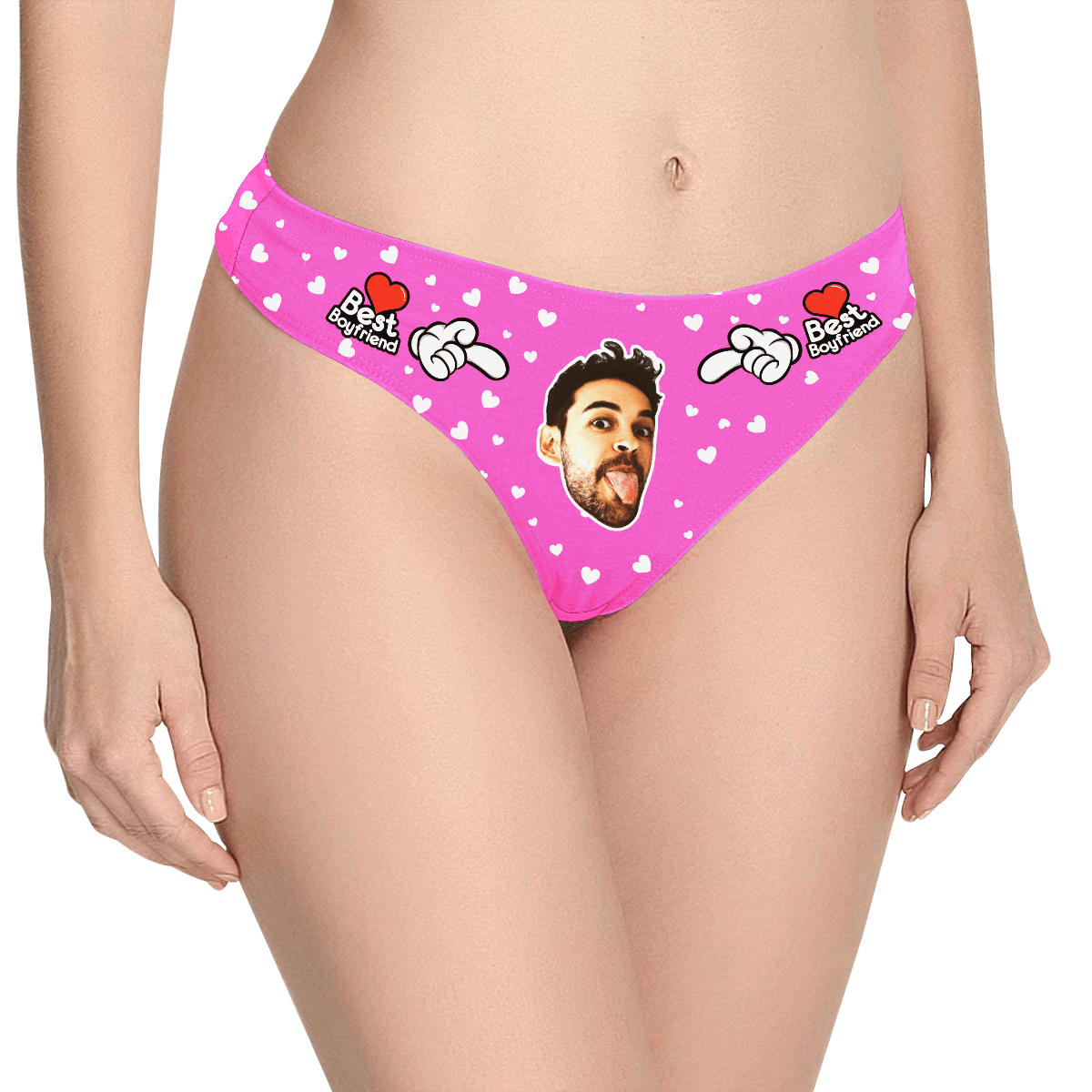 Custom Face Thong Women's Panty - Best Boyfriend