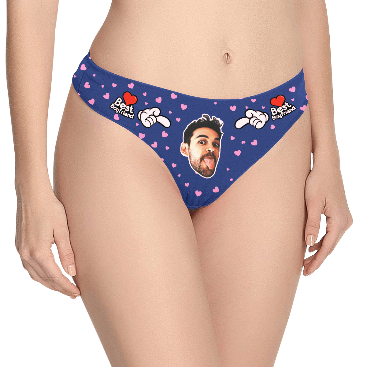 Custom Face Thong Women's Panty - Best Boyfriend