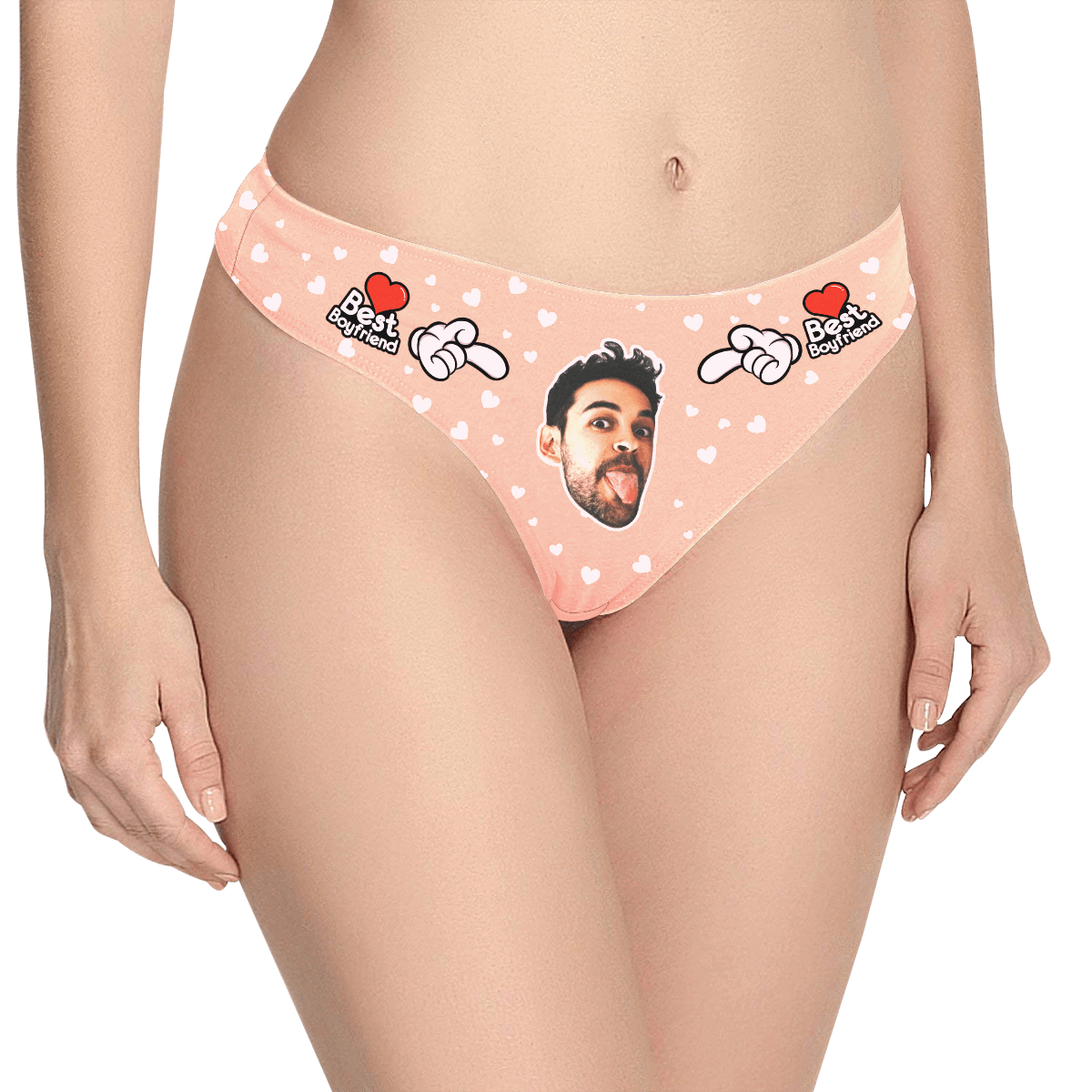 Custom Face Thong Women's Panty - Best Boyfriend