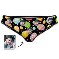 Custom Face Panties Women's Color Easter Egg