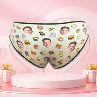 Custom Face Panties Personalised Women's Underwear Briefs Underpants Valentine's Day Gift for Her