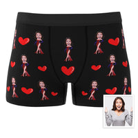 Gifts for Him Custom Boxer Custom Face Boxer Personalised MiniMe Boxer Custom Boxer Briefs Customized Sexy Girl Boxer