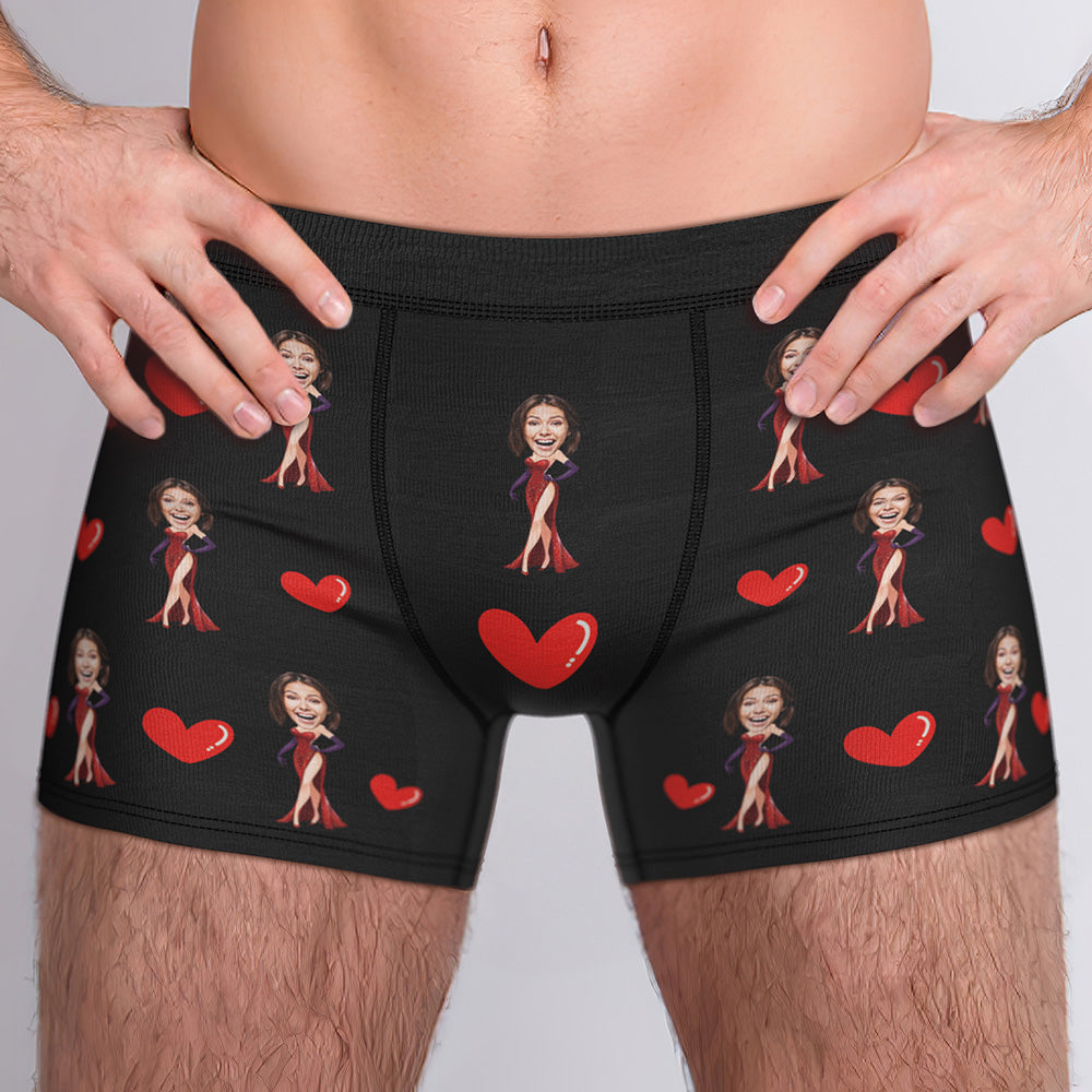 Gifts for Him Custom Boxer Custom Face Boxer Personalised MiniMe Boxer Custom Boxer Briefs Customized Sexy Girl Boxer