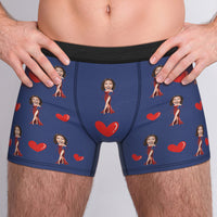 Gifts for Him Custom Boxer Custom Face Boxer Personalised MiniMe Boxer Custom Boxer Briefs Customized Sexy Girl Boxer