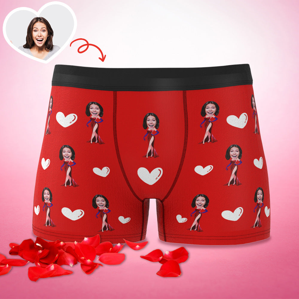 Gifts for Him Custom Boxer Custom Face Boxer Personalised MiniMe Boxer Custom Boxer Briefs Customized Sexy Girl Boxer