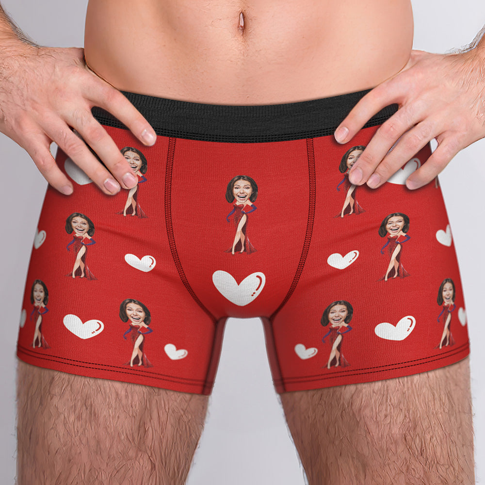 Gifts for Him Custom Boxer Custom Face Boxer Personalised MiniMe Boxer Custom Boxer Briefs Customized Sexy Girl Boxer