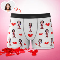 Gifts for Him Custom Boxer Custom Face Boxer Personalised MiniMe Boxer Custom Boxer Briefs Customized Sexy Girl Boxer