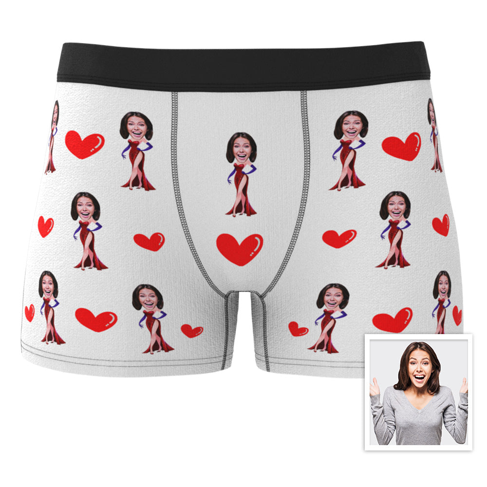 Gifts for Him Custom Boxer Custom Face Boxer Personalised MiniMe Boxer Custom Boxer Briefs Customized Sexy Girl Boxer