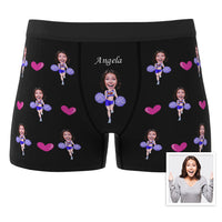 Custom Boxer Briefs Custom Boxer Customized Cheerleading Boxer Custom Face Boxer Personalised MiniMe Boxer