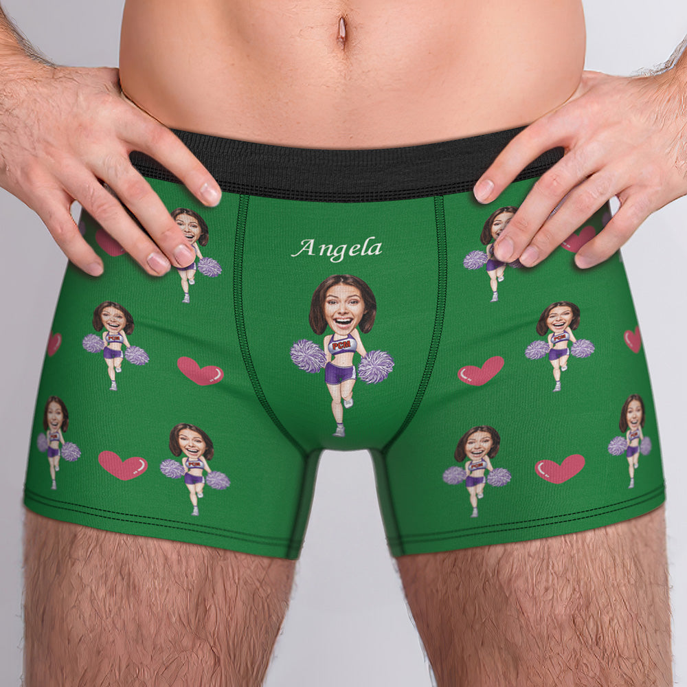 Custom Boxer Briefs Custom Boxer Customized Cheerleading Boxer Custom Face Boxer Personalised MiniMe Boxer