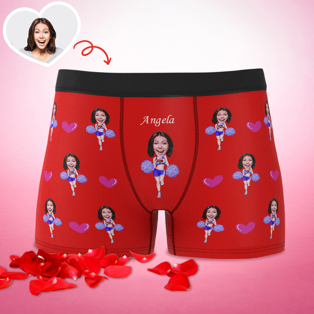 Custom Boxer Briefs Custom Boxer Customized Cheerleading Boxer Custom Face Boxer Personalised MiniMe Boxer