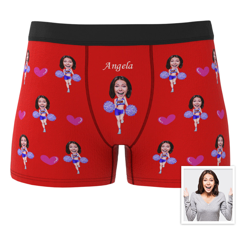 Custom Boxer Briefs Custom Boxer Customized Cheerleading Boxer Custom Face Boxer Personalised MiniMe Boxer