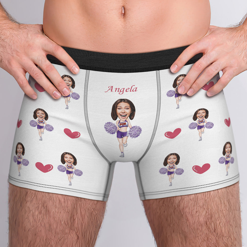 Custom Boxer Briefs Custom Boxer Customized Cheerleading Boxer Custom Face Boxer Personalised MiniMe Boxer