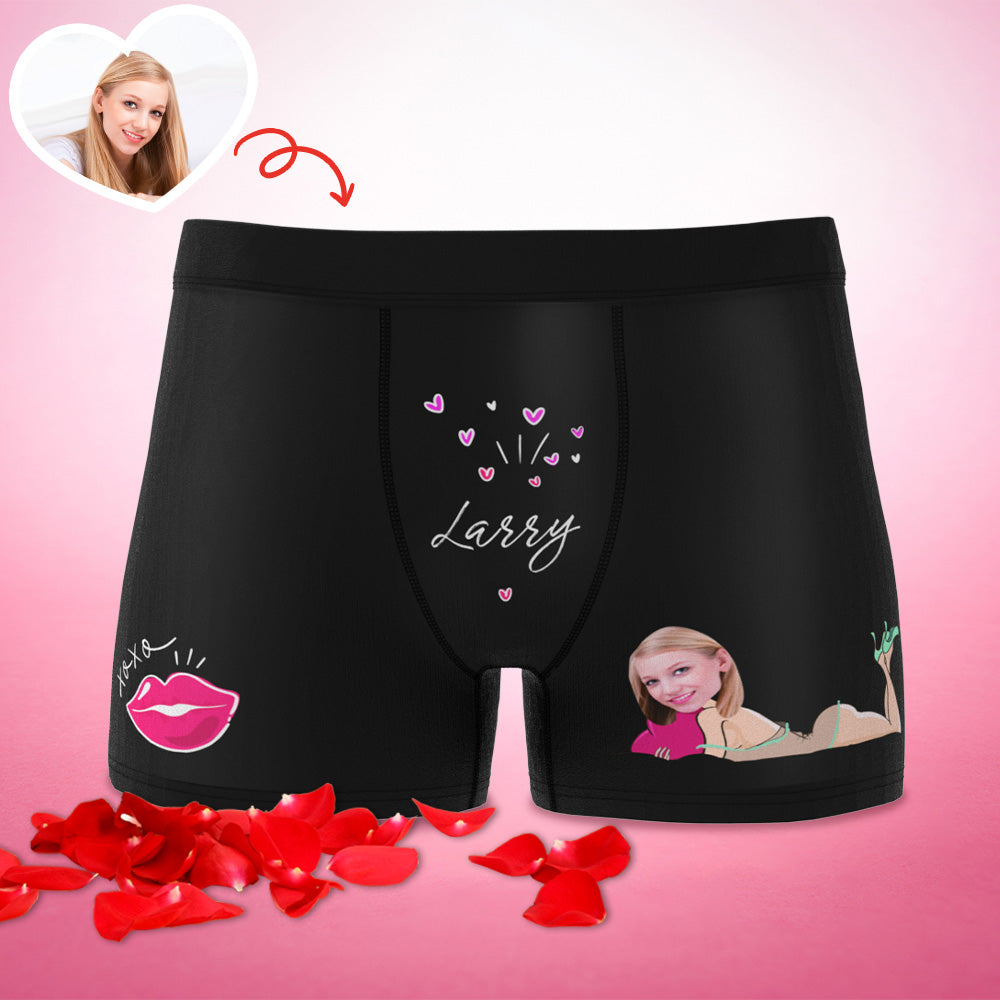 Customized XXOO Boxer Custom Boxer Briefs Custom Boxer Custom Face Boxer Personalised MiniMe Boxer