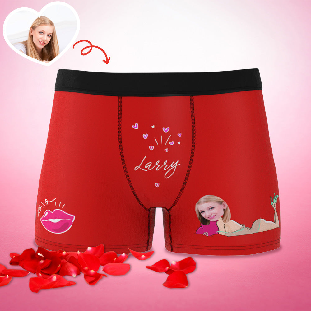 Customized XXOO Boxer Custom Boxer Briefs Custom Boxer Custom Face Boxer Personalised MiniMe Boxer