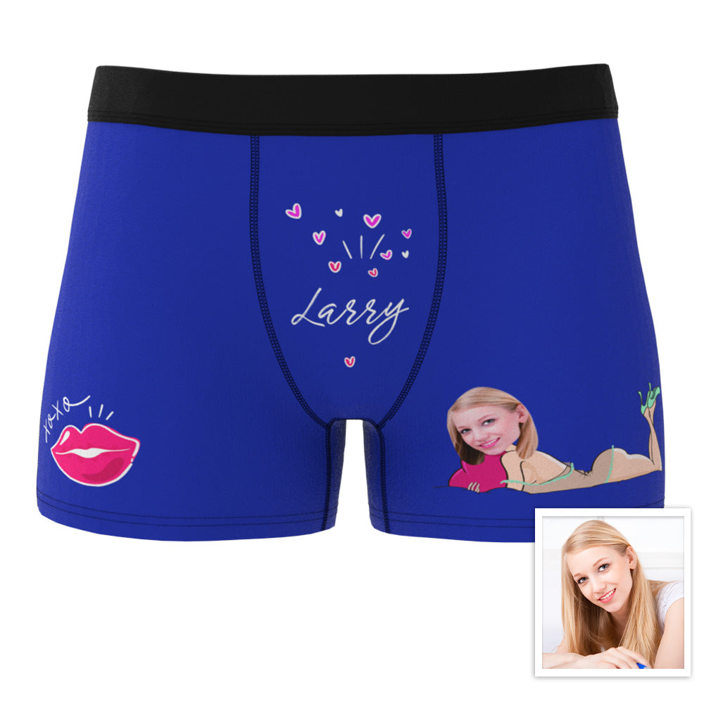 Customized XXOO Boxer Custom Boxer Briefs Custom Boxer Custom Face Boxer Personalised MiniMe Boxer