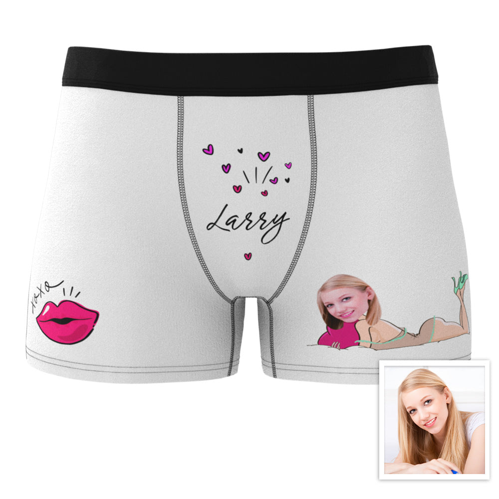 Customized XXOO Boxer Custom Boxer Briefs Custom Boxer Custom Face Boxer Personalised MiniMe Boxer