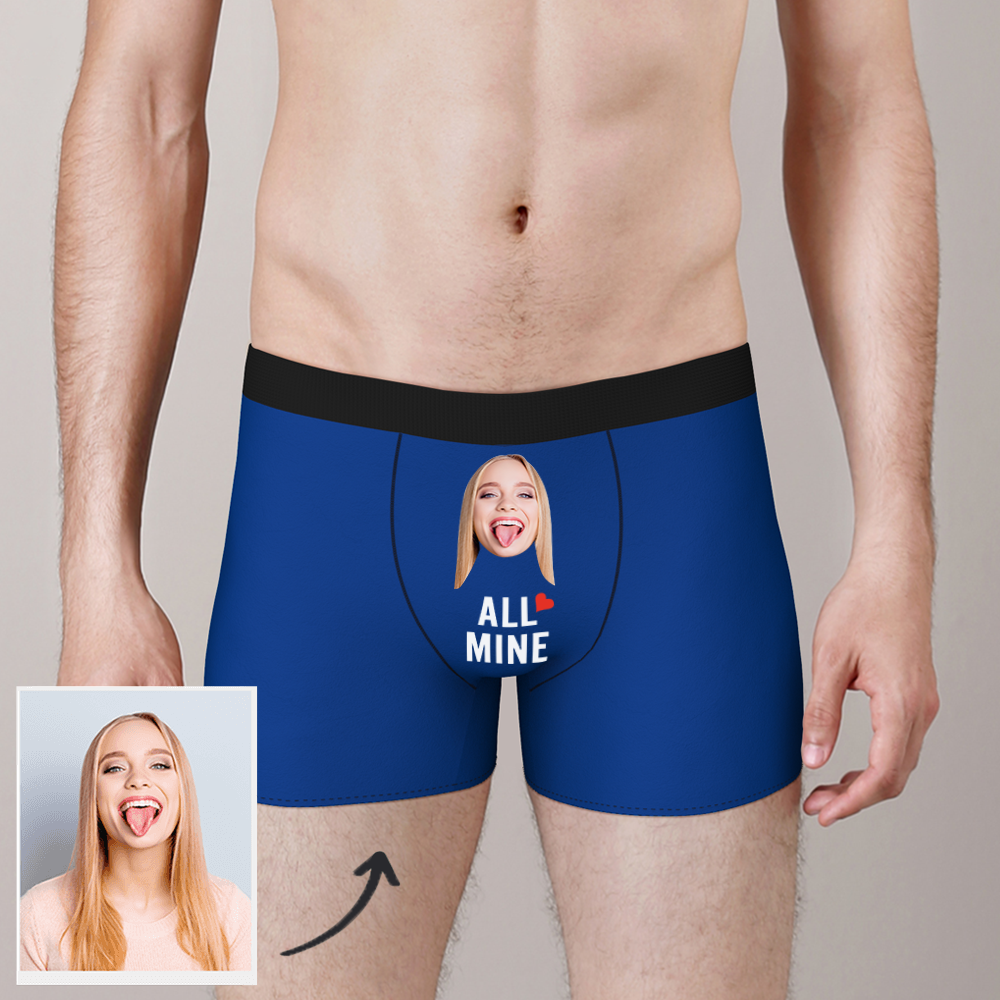 Custom Face Men's Funny Photo Boxer All Mine