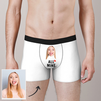 Custom Face Men's Funny Photo Boxer All Mine