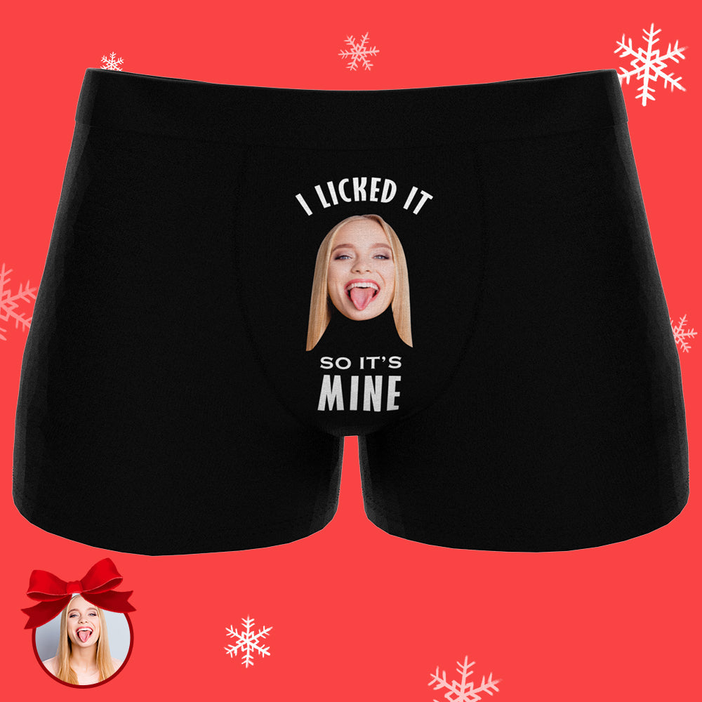 Custom Face Boxer Licked It So It's Mine