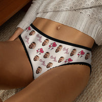 Custom Face Women's Panties Lick Me Naughty Romantic Gift